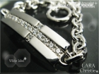 ララクリスティーLARA Christie*ロイヤル クロス ブレスレット【WHITE Label】