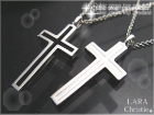ララクリスティー LARA Christie*レールクロス ペアネックレス